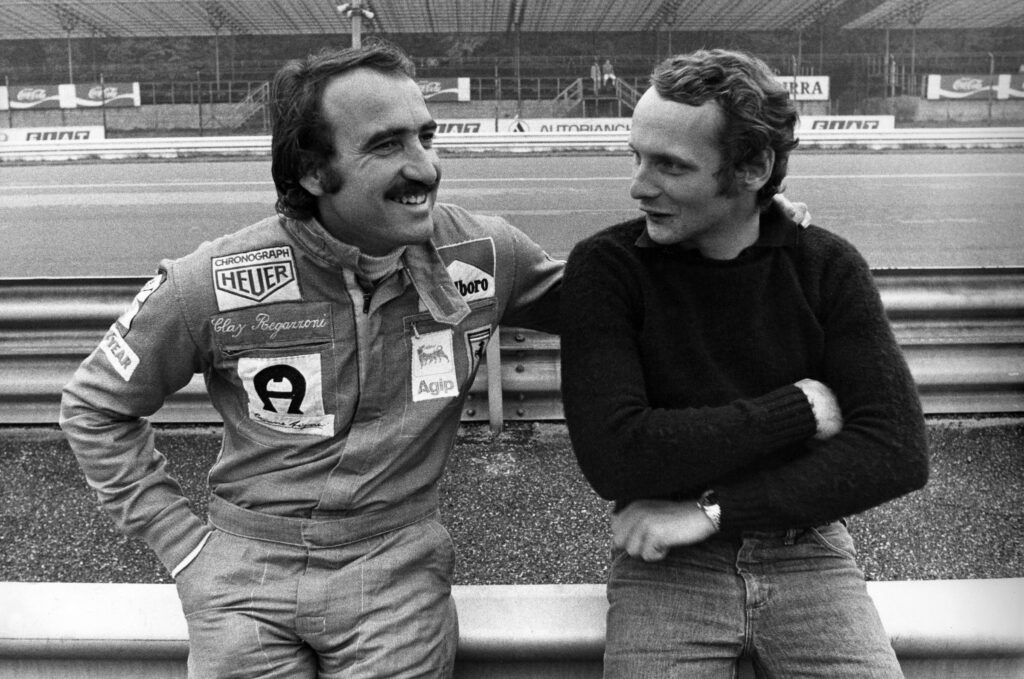 Clay Regazzoni assieme a Niki Lauda