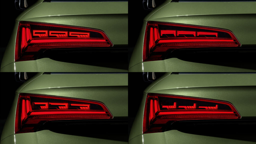 Audi presenta nuovi gruppi ottici OLED con illuminazione personalizzabile