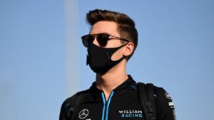 George Russell in Mercedes per il GP di Sakhir