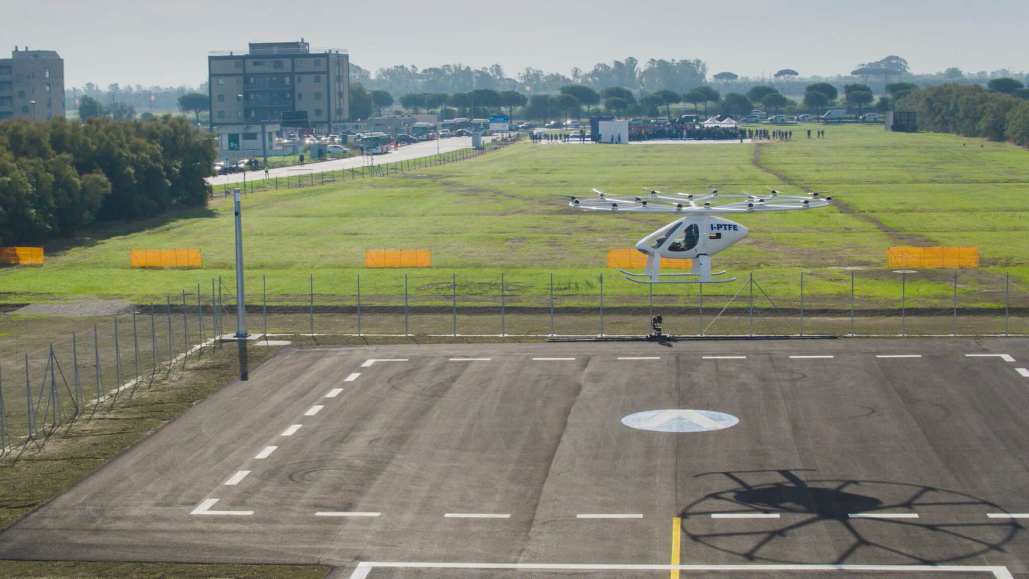 Volocopter: da Roma a Fiumicino in 20 minuti nel 2024, primo test effettuato per il taxi volante