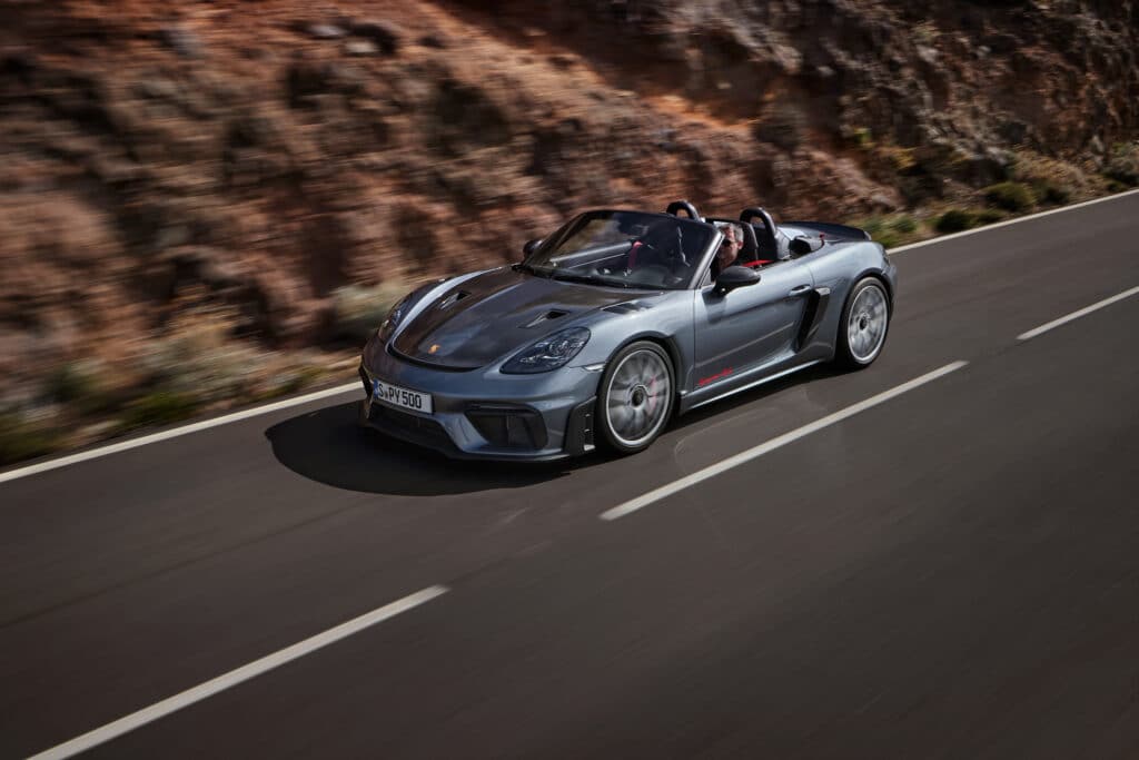 Porsche 718 Spyder RS: la sportiva cabrio con il motore da 500 CV della 911 GT3