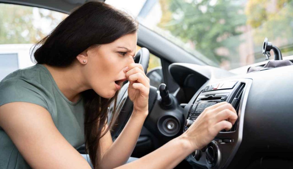 evitare i cattivi odori in auto con una stendibiancheria