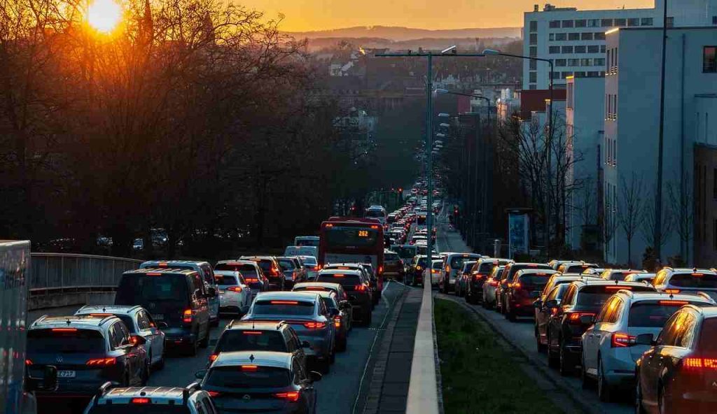 Un'autostrada molto trafficata (Pixabay)